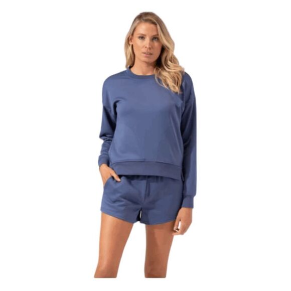 Threads 4 Thought Ellory Track Shorts Blue Tricot Knit Athletic Pull-On M - Picture 2 of 11